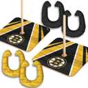 NHL Boston Bruins Horseshoe Bag Toss Game Set