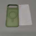 Miracase Magnetic for iPhone Air Case with Screen Protector(Compatible with MagSafe), Slim Thin Translucent Matte Military-Grade Protected Phone Cover for iPhone 17 Air 6.5", Green