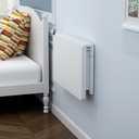 MM MELISEN Wall Mounted Folding Table, 80x60cm, White, Space-Saving Design (80X60CM/31.4''X23.6'')
