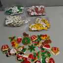 101 Pcs Red and Green Christmas Patches Chenille Self Adhesive Christmas Letter Patches Embroidered, Include 104 A-Z Letters Patch Stickers,50 Snowflake Snowman Candle Stick on Patch for Backpacks