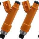 SCITOO 4Pcs 12 Holes Fuel Injectors fit for Lexus for HS250h for 2010 2011 2012, for Toyota for Camry for 2003 2004 2005 2006 2007 2008 2009 2010 2011, 23250-0H050