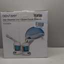 DENFANY Hair Steamer Facial Steamer 2 in 1 Nano Ionic Steam for Deep Hydration, Adjustable Arm, Easy-Clean Wide Mouth Tank, Home & Salon Use