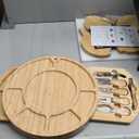 Charcuterie Board Set, Large Multi-Layer Bamboo Cheese Board,Removable Charcuterie Boards Tree with Rich Accessories,Ideal for House Warming Gifts New Home,Bridal Shower&Wedding Gifts