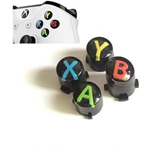 Replacement Bullet Buttons ABXY Mod Kit Levers Joystick for Xbox One S Slim Elite Controller (Multicolour)