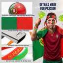 2026 World Cup Fan Accessories Kit, 7 PCS World Soccer Sport Cup Gear Set, World Cup Merchandise for Soccer Party Decorations, Stadium Events, Watch Party, Home Cheering