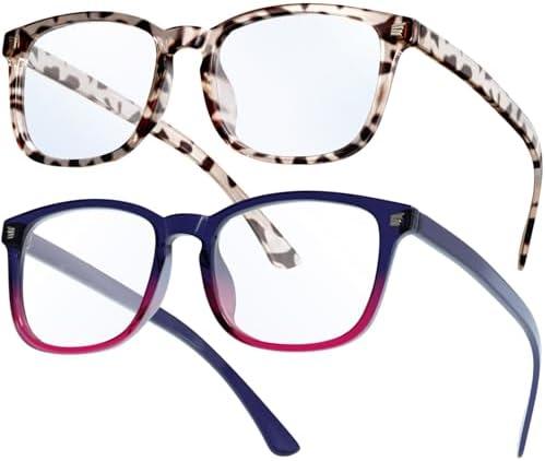 livho High Tech Blue Light Glasses - Advanced 99% Blue Light Blocking Computer Glasses - Anti Eyestrain & UV Glare Protection