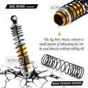 4PCS Aluminum Front Rear RC Shocks Upgrades Part for 1/10 Slash 2WD 4x4 Rustler 2WD 4X4 Stampede 2WD 4X4 Hoss 4X4 2WD Rally, Big Bore Full Metal RC Shock Absorber,5862 3760 3762,Gold