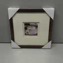 Yaetm 12x12 Square Picture Frame Matted to 5x5, Double Floating Ivory Mat, Black Photo Frame with Polished Tempered Glass for Wall Gallery, Home and Office, Wall Mounting, Single, Black