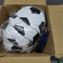 jiaonun 12 Pack Classic Soccer Balls Size 3/4/5 Inflatable with Pump for Kids,Youth and Adults, Black and White Soccer Ball Bulk