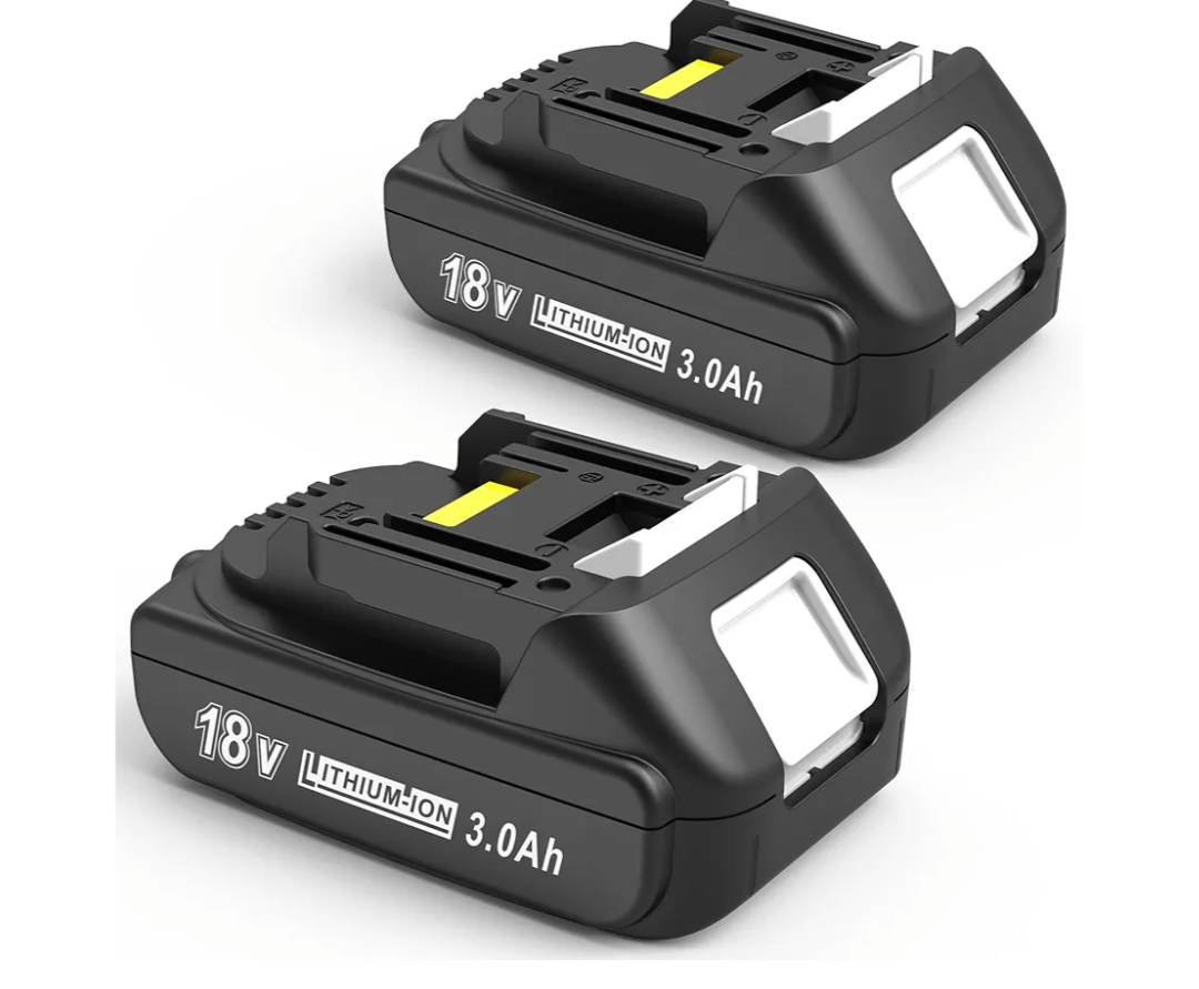 2 Pack 3.0Ah 18 Volt Battery Replace for Makita 18V Battery BL1815 BL1840B, Compatible with makita 18v Battery Chargers and Cordless Power Tools