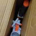 Nerf Modulus Stryfe Motorized Blaster - Fires 6 Darts in a Row - Includes Drop Grip, Barrel Extension, 6-Dart Clip, 6 Nerf Elite Darts 