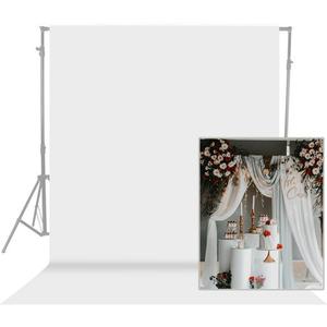 Photo Backdrop White 10 x 10ft, White Backdrop for Photoshoot, Solid White Photography Backdrop Background, Seamless Photo Backdrop Curtain for Wedding Baby Shower Picture Photobooth Portrait Backdrop