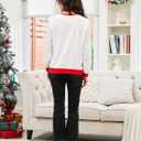 Disney family matching sweatshirt Stitch Mickey Spiderman print long sleeve winter Christmas mom dad kids loose fit red (Men, L)