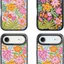 for iPhone Air Case Cute - Durable Shockproof 6.6 ft Drop Impact Phone Case - Funny Passion Flower Design for iPhone 17 Air (6.5") Black