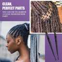Dreadlock Retightening Tool, Interlocking Crochet Needle Set, Dual Ended Metal Needles for Locs and Sisterlocks (Black 1-Pack)