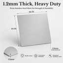 2 Pack 304 Stainless Steel Sheets, 24″×24″ 18 Gauge Metal Plate