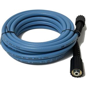 LULUW 25FT 1/4-inch High Pressure Washer Hose,3600PSI M22 14mm Replacement Power Washer Hose for Most Brands, Blue