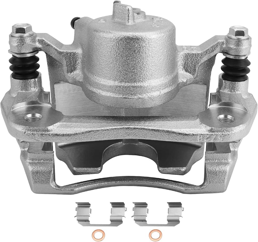 MAYASAF 19B2662 Front Right Brake Caliper Passenger Side Caliper Assembly Fit for Honda 2002-2004 CR-V, 2003-2011 Element, w/Mounting Bracket & Metal Piston