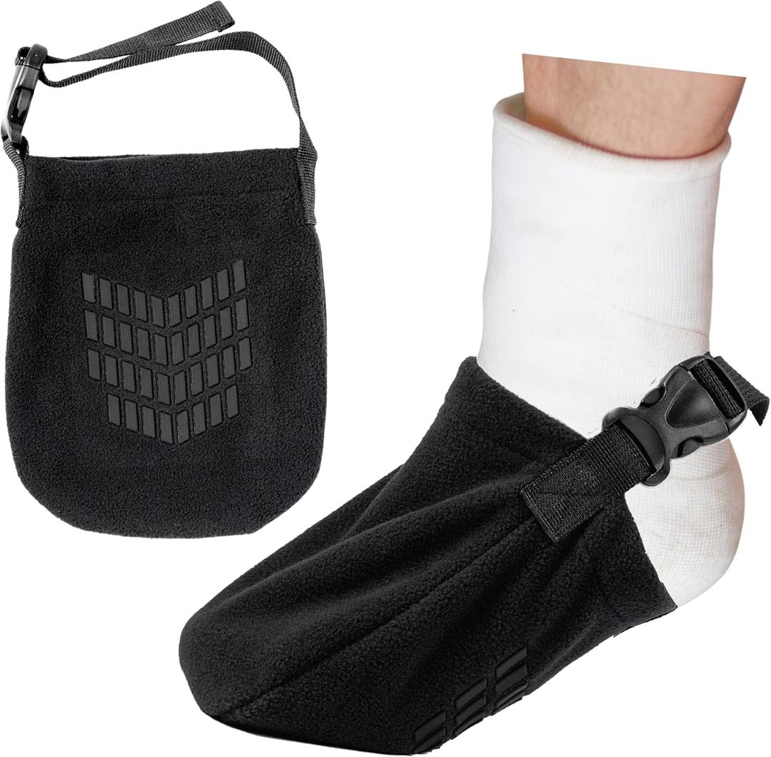 Special Essentials 2 Pack of Adjustable Leg Cast Sock Cover - Non-Slip Foot and Toe Cover Socks for Women and Men