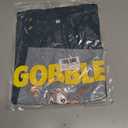 Thanksgiving Shirts for Women Gobble Til You Wobble T Shirt Gobble Turkey Short Sleeve Graphic Tee Tops (S)