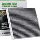 6076C (CF11809) Cabin Air Filter w/Activated Carbon Compatible with Chevry Silverado 1500 14-18/Suburban 15-20/Tahoe 15-20, Gmc Sierra 1500 14-18/Yukon 14-20,Cadillac Escalade 15-20.