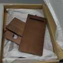 Gifts for Men Bedside Organiser Wood Phone Docking Station Dad Birthday Gifts for Him Nightstand Key Wallet Watch Stand Mens Gifts for Xmas Presents for Dad Husband Boyfriend Anniversary & Christmas (Nut Brown)