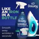 Downy Wrinkle Releaser Spray, All In One Formula, Removes Wrinkles, Static and Odor Eliminator, Crisp Linen Scent, 33.8 Fl Oz, (Pack of 4)