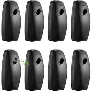 8 Pack Automatic Air Freshener Spray Dispenser,Wall Mounted or Free Standing Auto Freshener Dispenser Aerosol Sprayer for Hotel Office Living Room Bathroom Commercial Place