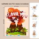 Christmas Couple Gifts for Him/Her,Girlfriend/Boyfriend Birthday Gifts for Couple, Wedding Gift for Husband,Wife Birthday Gift Ideas,I Lava You Blanket 50x60in