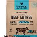 Vital Essentials Freeze-Dried Raw Beef Meal or Mixer Dog Food Crunchy Mini Nibs, 14 oz