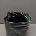 STORi Luup Trash Can (Black) - Reuse Grocery Bags - Plastic Garbage Container for Bathroom, Vanity, Laundry Room, Kitchen, Office, Garage - 2.5 Gallon Wastebasket with Hooks to Secure Trash Bags (1 Pack)