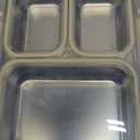 Stainless Steel Bento Box, 3 Compartments Leakproof Stainless Steel Snack Containers, 25 oz Premium 304 Metal Lunch Box for Adults, BPA-Free, Dishwasher Safe (Beige)