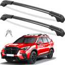 300lbs Lockable Roof Rack Cross Bars Compatible with Subaru Ascent 2019-2026, Aluminum Roof Crossbar for Rooftop Cargo Bars Luggage Kayak Canoe Bike Snowboard Racks