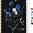 2026 Planner, Weekly and Monthly Planner for Women, January 2026 - December 2026, Hardcover 2026 Calendar Planner Book with Tabs, Inner Pocket, Spiral Bound, Perfect for Office Home School Supplies - A4 (8.5" x 11"), Floral Whispers