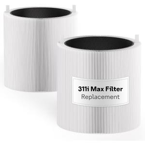 Leemone 2 Pack Blue Pure 311i Max Replacement Filter Compatible with Blue Pure 311i Max Air Purifier, Activated Carbon Filter