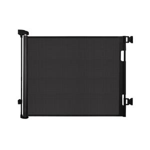 Retractable Baby Gate for Stairs  33 Height, Expands up to 55 Width  Safety Gate for Infants, Toddlers, Dogs & Pets  Easy Install, Secure Closure, Black Mesh Design for Indoor & Outdoor Use