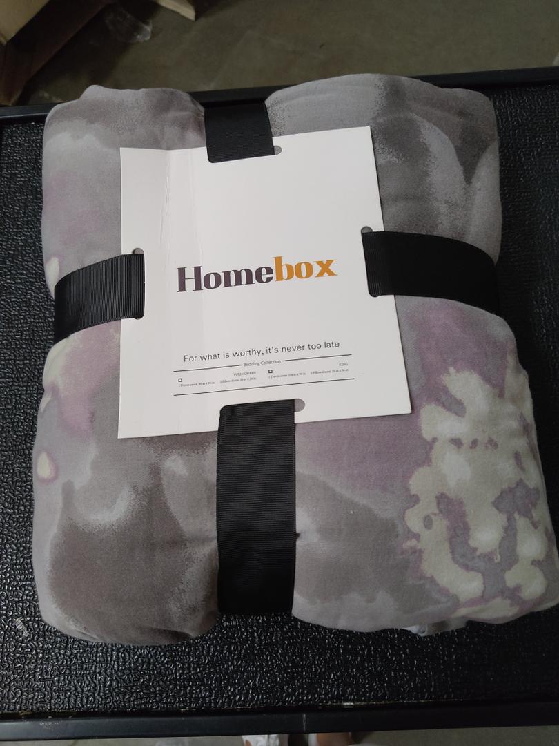 HOMEBOX 3 Piece Duvet Cover Set, 1 Duvet Cover and 2 Pillow Shams, King