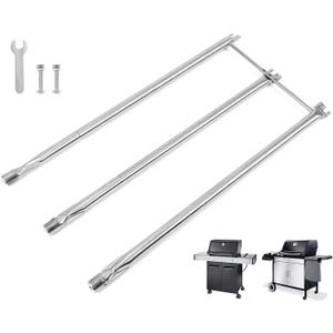 QuliMetal 7508 Grill Burner Tube for Weber Genesis Silver B/C Gold B/C, Spirit 700, Spirit E-310, E-320 (Side Control Grills), Weber 900 Grill Parts, 304 Stainless Steel Gas Grill Burner Tube Kit