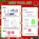 Aestalrcus 3 Pack Christmas Diamond Art Kits for Adults, Snowman House Diamond Painting Kits for Adults, 5D Gem Art and Crafts for Gift Home Wall Decor 14x14 Inch