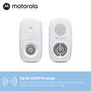 Motorola Nursery Baby Monitor Audio Only, No WiFi, Long Range AM21 with Private Connection, Cry Detection, Volume Control, Portable Parent Unit, Ideal for Safe Monitoring