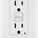 Leviton GFCI Outlet, 15 Amp, Self Test, Non Tamper-Resistant with LED Indicator Light, Protection from Electric Shock and Electrocution, GFNT1-W, White