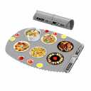 Extra Large Food Warming Mat - Fast Heating Silicone Electric Warming Tray with 9 Level Temperature, 6-Hour Timer, Child Lock & Anti-Scald Design | Portable Food Warmer for Parties Home Travel Gray