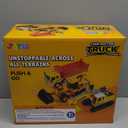 JOYIN 3 Pack Construction Toy - Excavator, Dump Truck and Loader, Moveable Claw & Lifting Back, Construction Truck Toy, Birthday Gift for Toddler Boys Kids