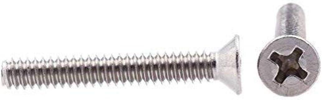 Prime-Line 9000577 Machine Screws, Flat Head, Phillips Drive, #6-32 X 1 in, Grade 18-8 (25 Pack)