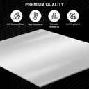 8 x 8 x 1/8 Inch 304 Stainless Steel Sheets, 1/8 Inch(10 Gauge) Thickness Stainless Steel Plates Stainless Steel Shim Plates Metal Sheets for Kitchen DIY Craft Making