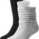 2 x 3 Pairs Slouchy Socks for Women Slouch Scrunch Long Winter Socks for Women Knee Hign Womens Thick Sock Warm Gifts