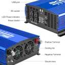 5000W Power Inverter 12V to 110V Car Inverter with 4AC Outlets 2USB Ports for Camping/Truck/RV/Home