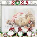 LARAINE Picture Photo Frame 5x7 Metal 2025 Christmas High Definition Display Pictures for Tabletop Home Decorative Holiday Gift (Gnome (2025))