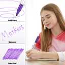 2 x Aodaer 72 Pack Permanent Markers 0.5mm Ultra Fine Point Markers, Waterproof Colored Pens, Quick-drying, Smooth Writing Markers for Home Office School Supplies, Works on Wood, Plastic, Metal