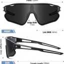 DUCO Kids Sunglasses Youth Baseball Sun Glasses Lightweight TR90 Frame UV400 Sports Cycling Shades for Boys Girls DK268